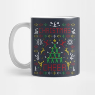 Christmas Cheer Cheering Cheerleader Ugly Christmas Sweater Party Mug